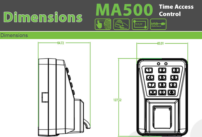 ma500 biometric Fingerprint reader device